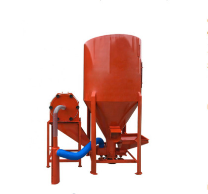 China Discount Price 1.5t/h Automatic Cattle Cow Chicken Animal Feed Mixer Grinder Machine From Kenya Feed Pellet Machine