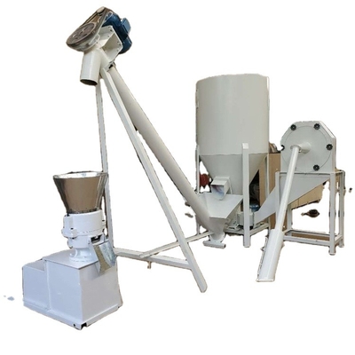 Factory Price Animal Poultry Feed Grinder&amp;Pellet Mixer Making Machine Set