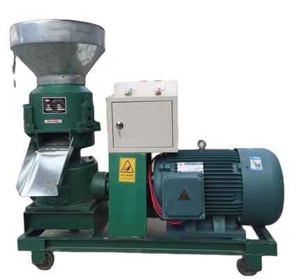 Automatic Feed Pellet Machine Flat Die Type Pellet Mill Catfish Dog Chicken Livestock Poultry Feed Pellet Machine